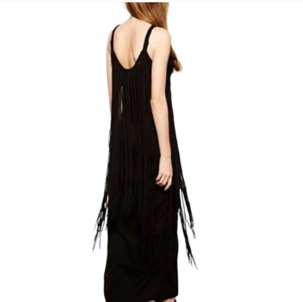 NWT! Ralph Lauren fringe maxi dress - Picture 2 of 15
